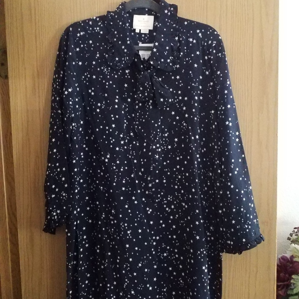Kate Spade,size XL, star print tunic dress